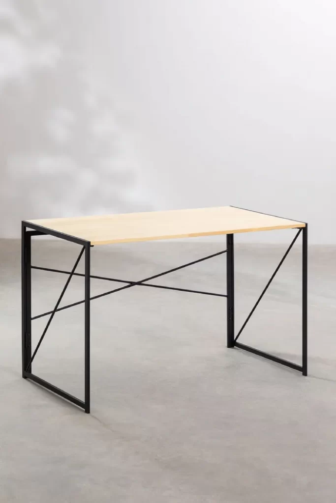escritorio plegable de hierro